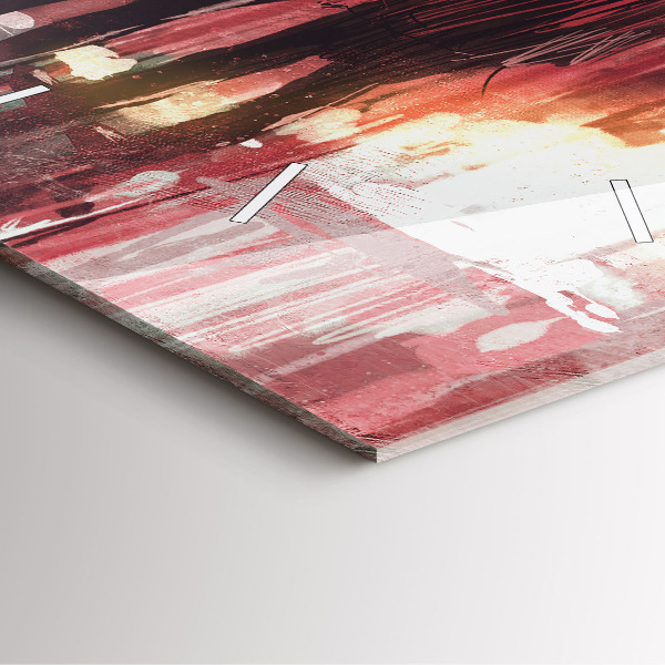 Pendule carrée en verre Jeune couple amoureux