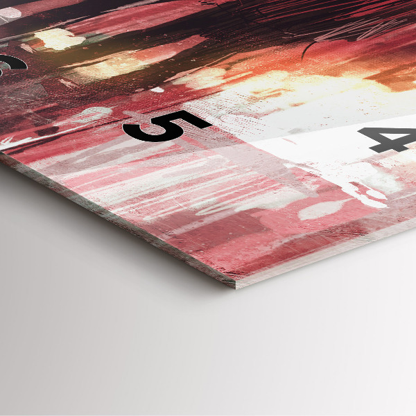 Pendule carrée en verre Jeune couple amoureux