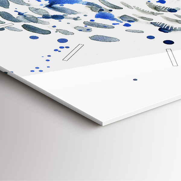 Pendule carrée en verre Regard de hibou