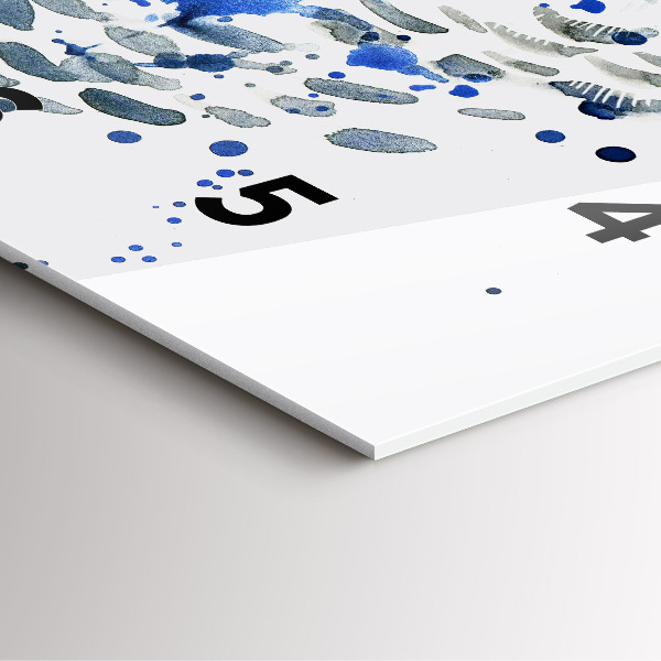 Pendule carrée en verre Regard de hibou