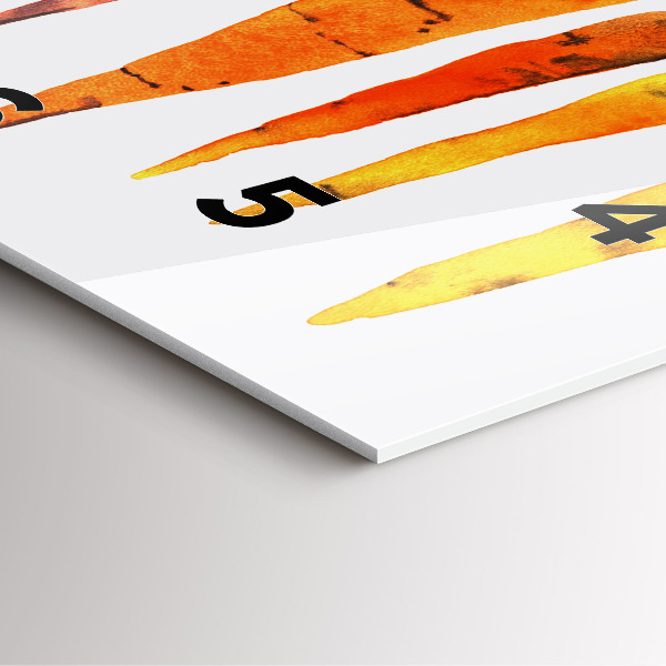 Pendule carrée en verre Illustration de carotte