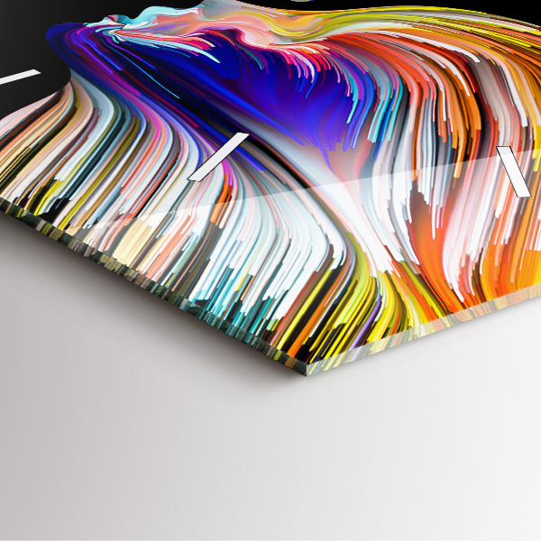 Pendule carrée en verre 'L''art émotionnel'