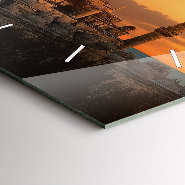 Pendule carrée en verre Mosquée à Istanbul