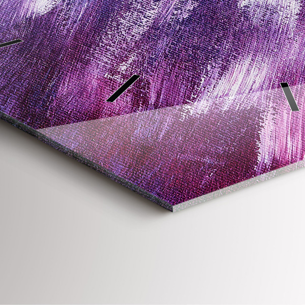 Pendule carrée en verre Texture de peinture acrylique