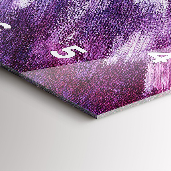 Pendule carrée en verre Texture de peinture acrylique