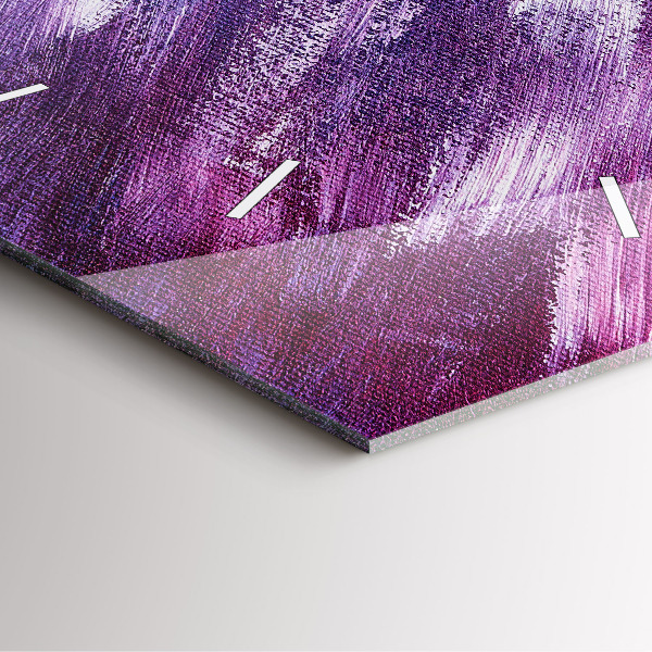 Pendule carrée en verre Texture de peinture acrylique