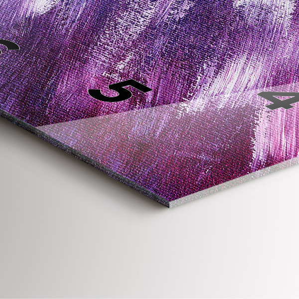 Pendule carrée en verre Texture de peinture acrylique