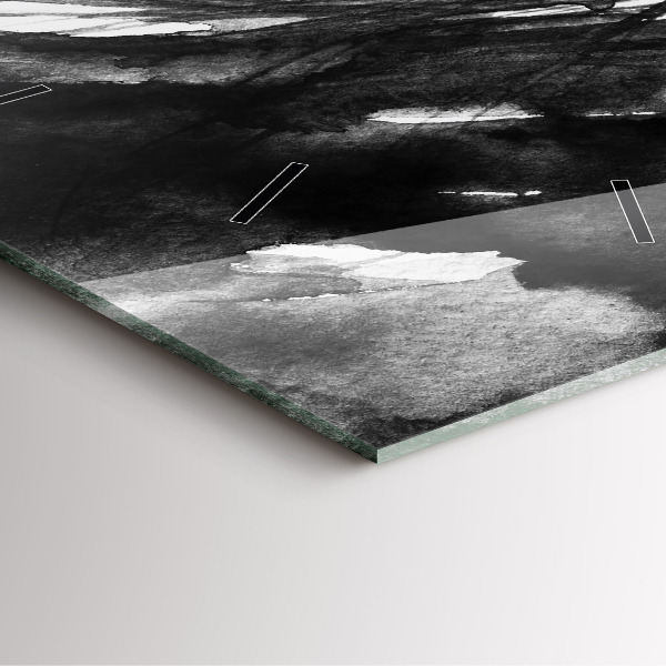 Pendule carrée en verre 'Portrait d''une femme'