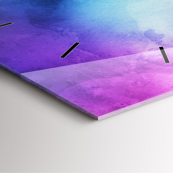 Pendule carrée en verre Taches colorées