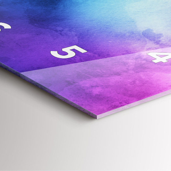 Pendule carrée en verre Taches colorées