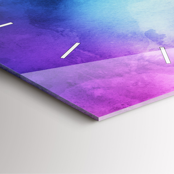 Pendule carrée en verre Taches colorées