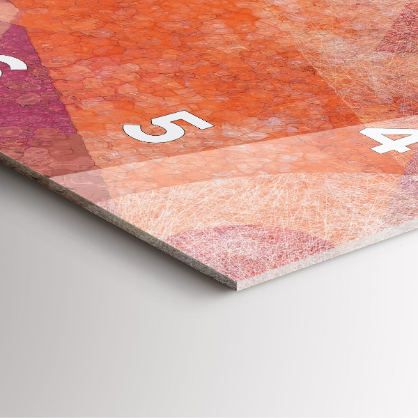 Horloge murale carrée Abstraction géométrique