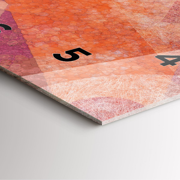 Horloge murale carrée Abstraction géométrique