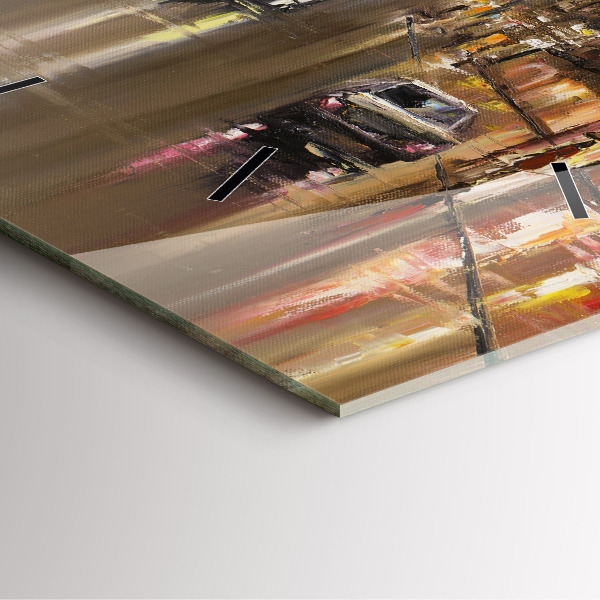 Horloge murale carrée Architecture de la ville de Paris