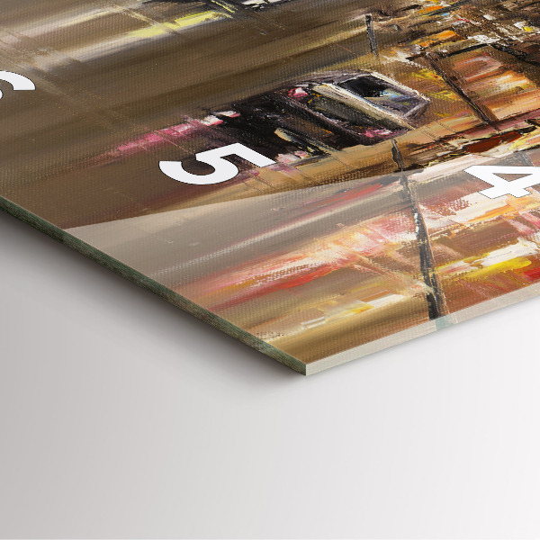 Horloge murale carrée Architecture de la ville de Paris