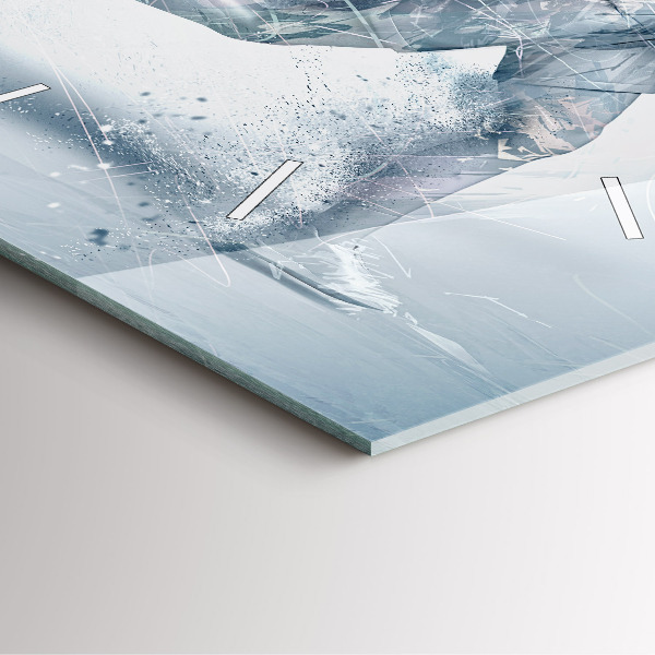 Horloge murale carrée Homme qui court