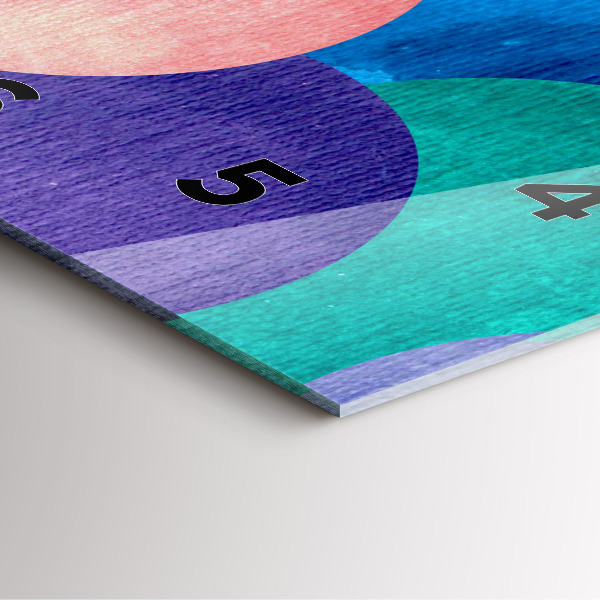 Horloge murale carrée Cercles abstraits