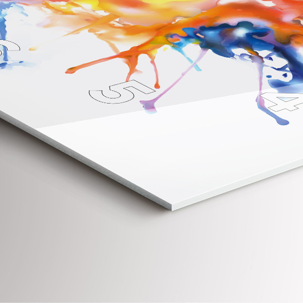 Horloge murale carrée Lion - aquarelle