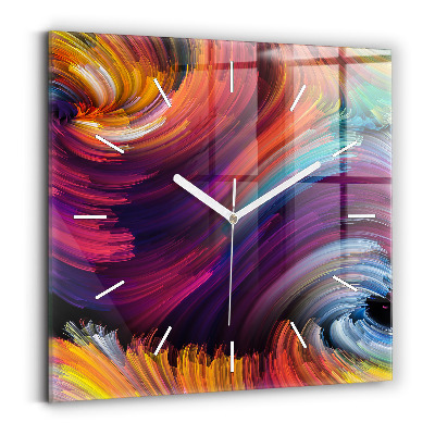 Horloge murale carrée 'Salle d''abstraction'