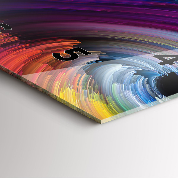 Horloge murale carrée 'Salle d''abstraction'