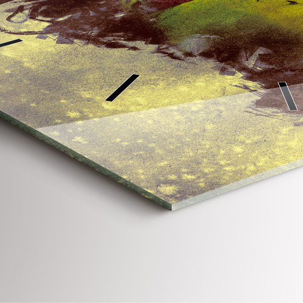 Horloge murale carrée Femme dans la forêt