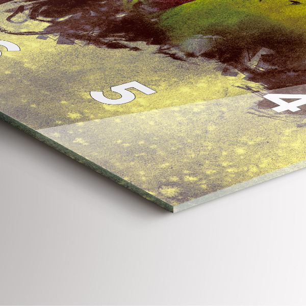 Horloge murale carrée Femme dans la forêt