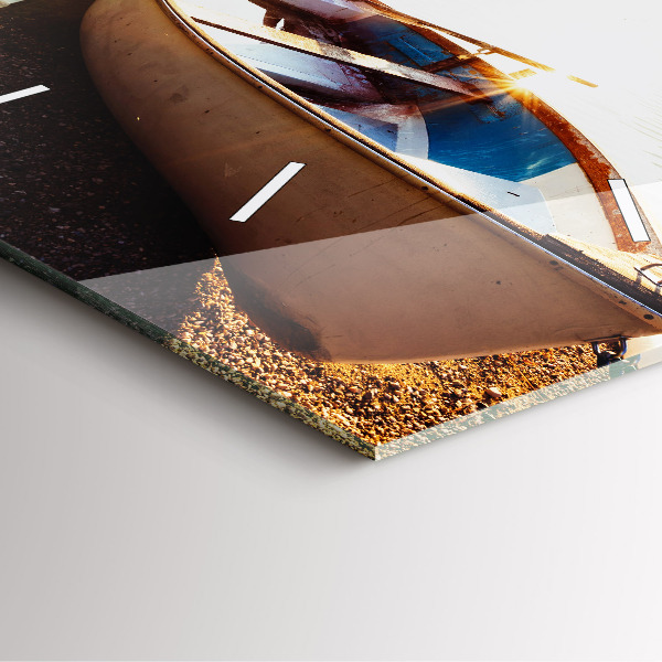 Horloge murale carrée Vue sur le lac