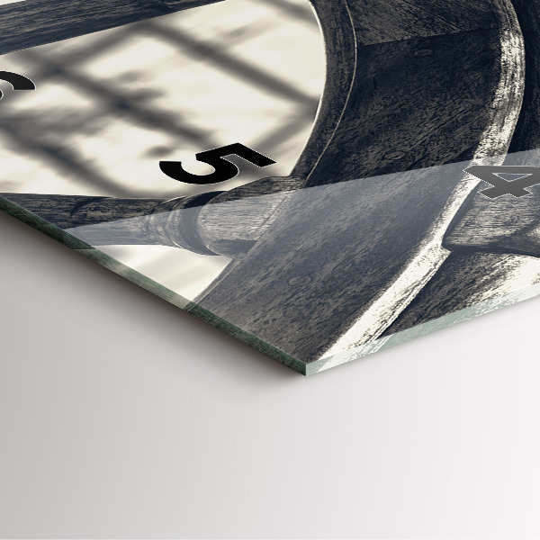 Horloge murale carrée Navire antique