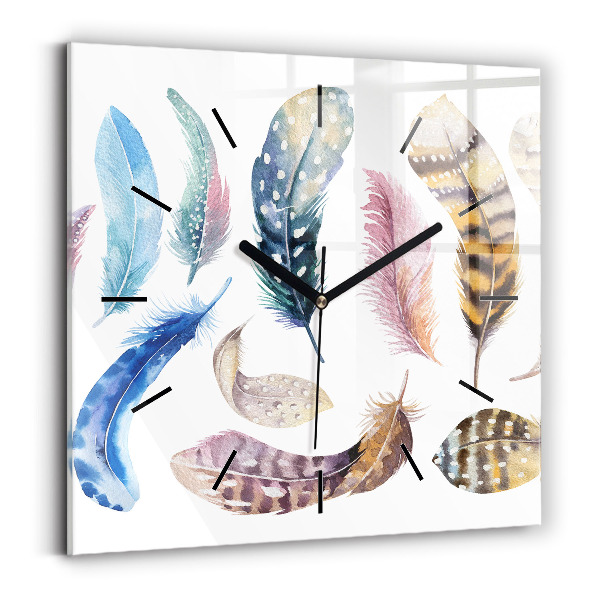 Horloge murale carrée 'Illustration d''art rétro'