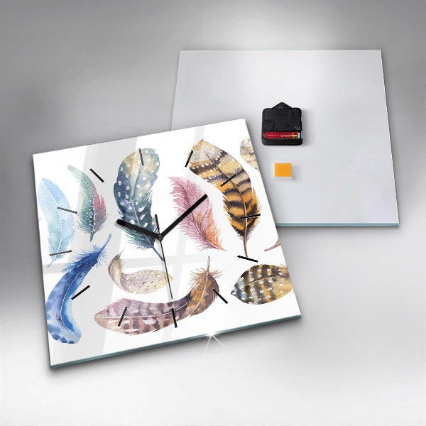 Horloge murale carrée 'Illustration d''art rétro'