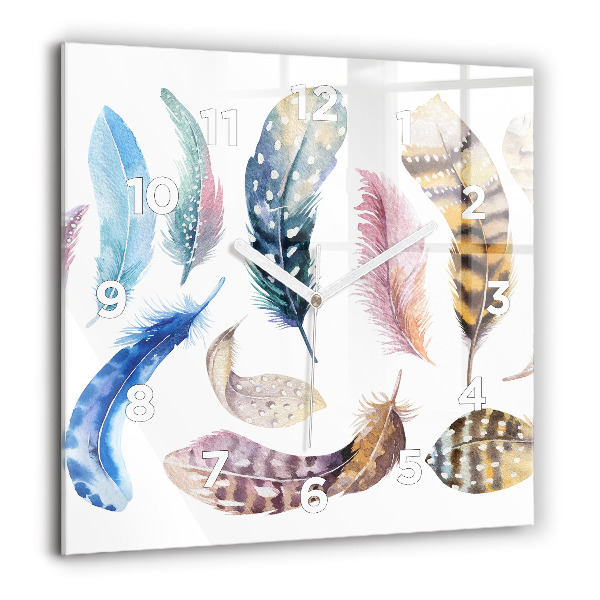 Horloge murale carrée 'Illustration d''art rétro'