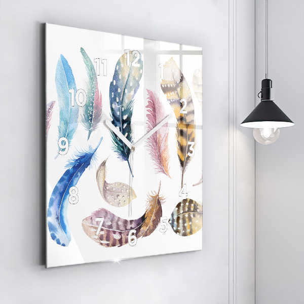 Horloge murale carrée 'Illustration d''art rétro'