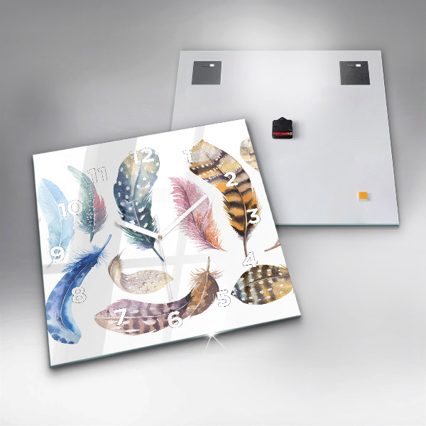 Horloge murale carrée 'Illustration d''art rétro'