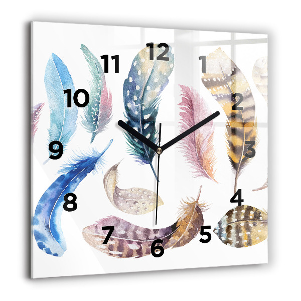 Horloge murale carrée 'Illustration d''art rétro'