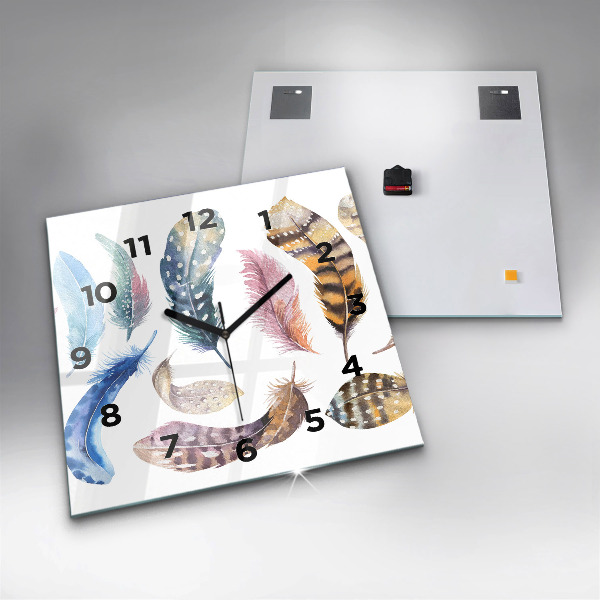 Horloge murale carrée 'Illustration d''art rétro'