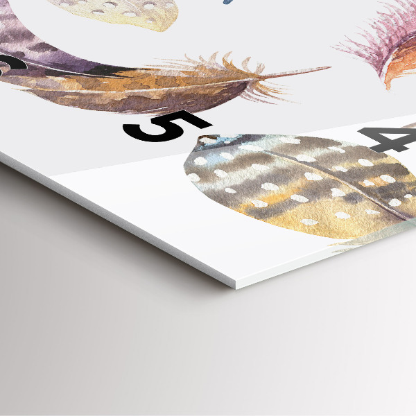 Horloge murale carrée 'Illustration d''art rétro'