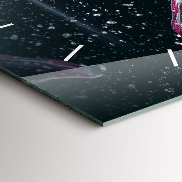 Horloge murale carrée Mode de vie sain et course à pied