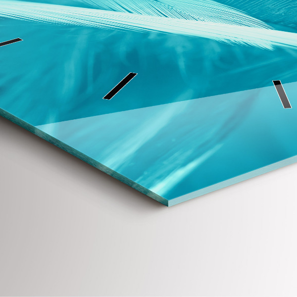 Horloge murale carrée Vert turquoise vintage