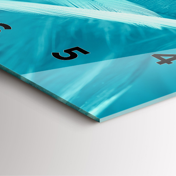 Horloge murale carrée Vert turquoise vintage