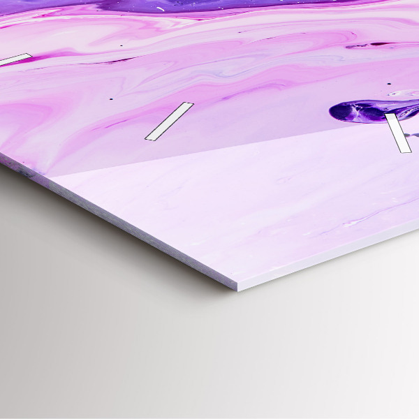 Horloge murale carrée Fond coloré