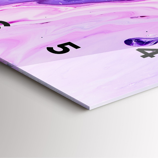 Horloge murale carrée Fond coloré