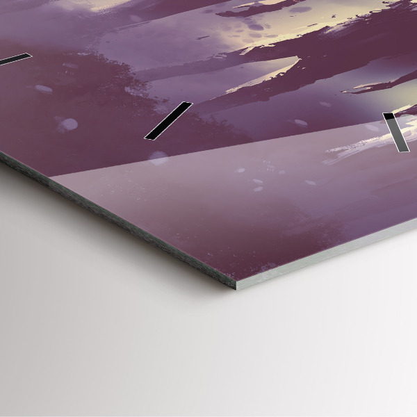 Horloge murale carrée Zombies la nuit - Halloween