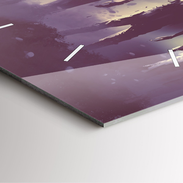 Horloge murale carrée Zombies la nuit - Halloween