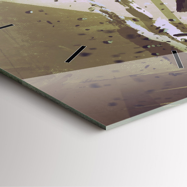 Horloge murale carrée Combat robot contre samouraï