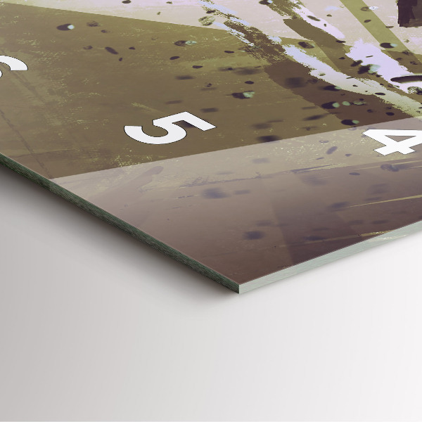 Horloge murale carrée Combat robot contre samouraï