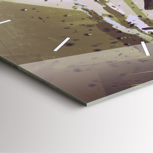 Horloge murale carrée Combat robot contre samouraï