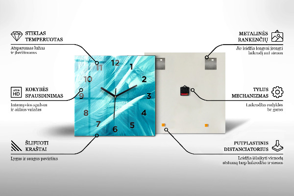 Horloge murale carrée Combat robot contre samouraï