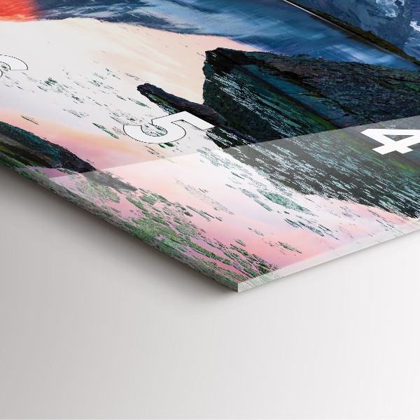 Horloge murale carrée Lac Stellisee Matterhorn