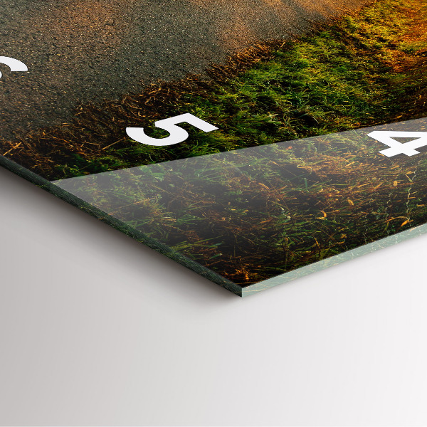 Horloge murale carrée Brouillard au lever du soleil