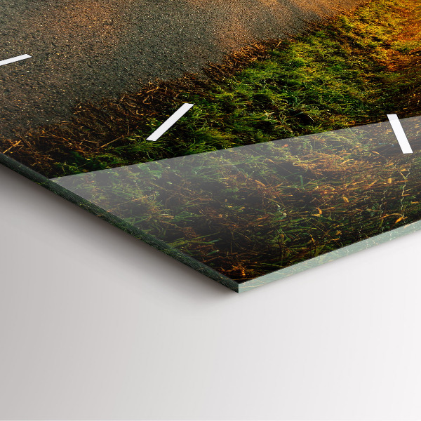 Horloge murale carrée Brouillard au lever du soleil